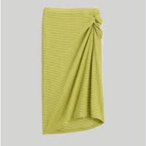 MADEWELL SZ M Gathered Pull-On Midi Skirt